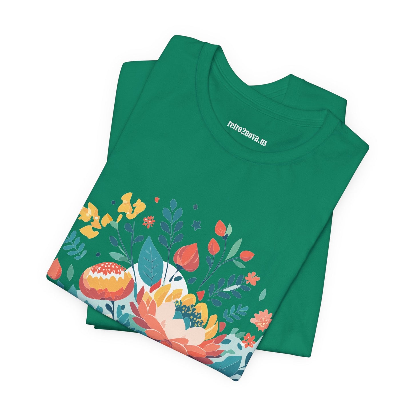 Flowers Shirt Floral Shirt Unisex Jersey Short Sleeve Tee Breathable Fabric Free Shipping