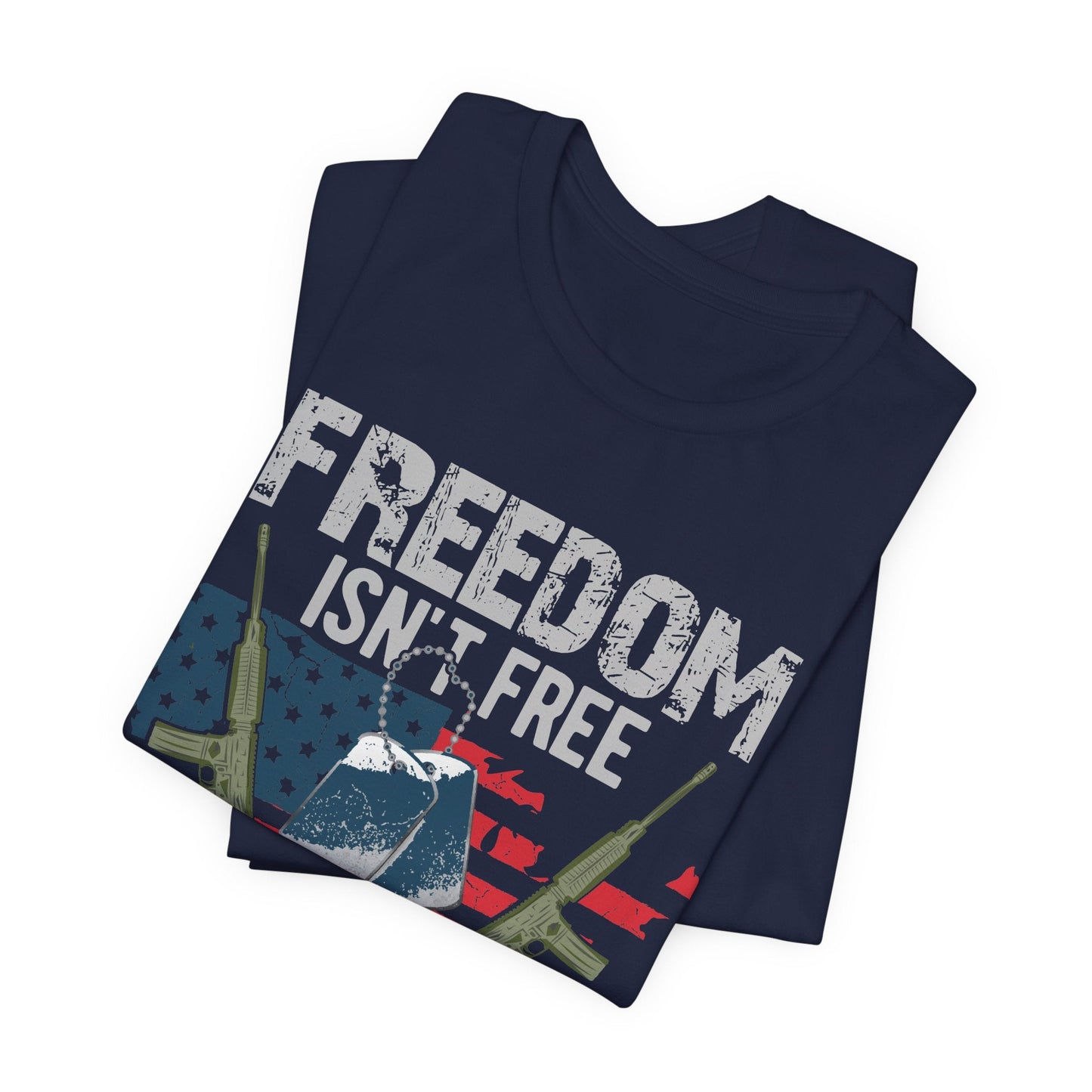 Army Veteran Patriotic Graphic Design Unisex Cotton T-Shirt v20