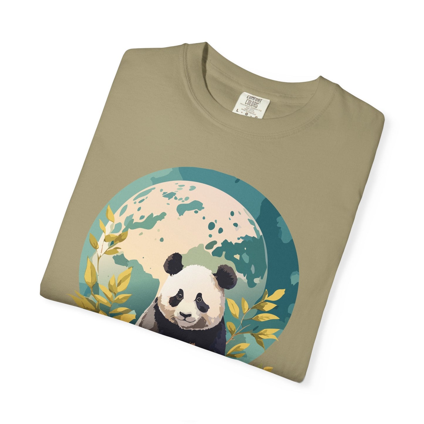 Panda Portrait Graphic T-Shirt Unisex Cotton Floral Animal Art Tee pp6