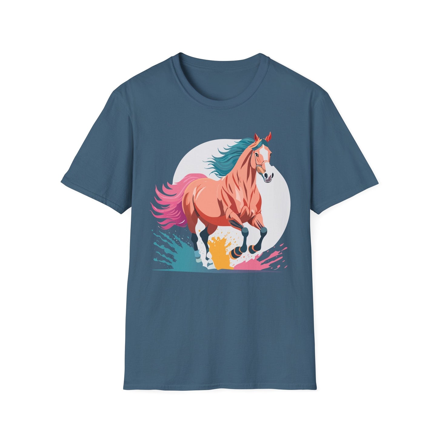 Unisex Horse Shirt Tee Gildan Softstyle 64000 Premium Ringspun Cotton