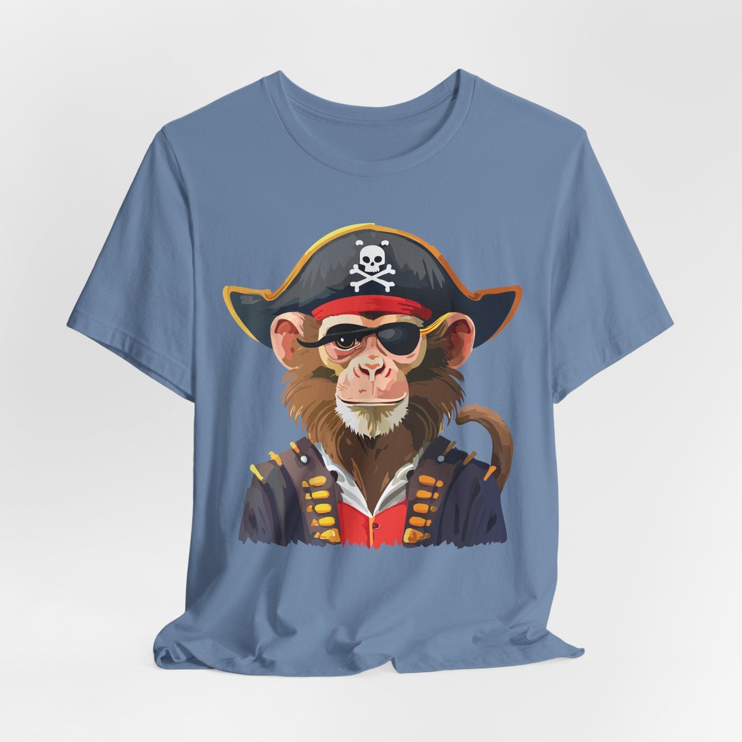 Unisex Animal Design Tee Shirt With Wild Animals Art Print Gildan Softstyle 64000