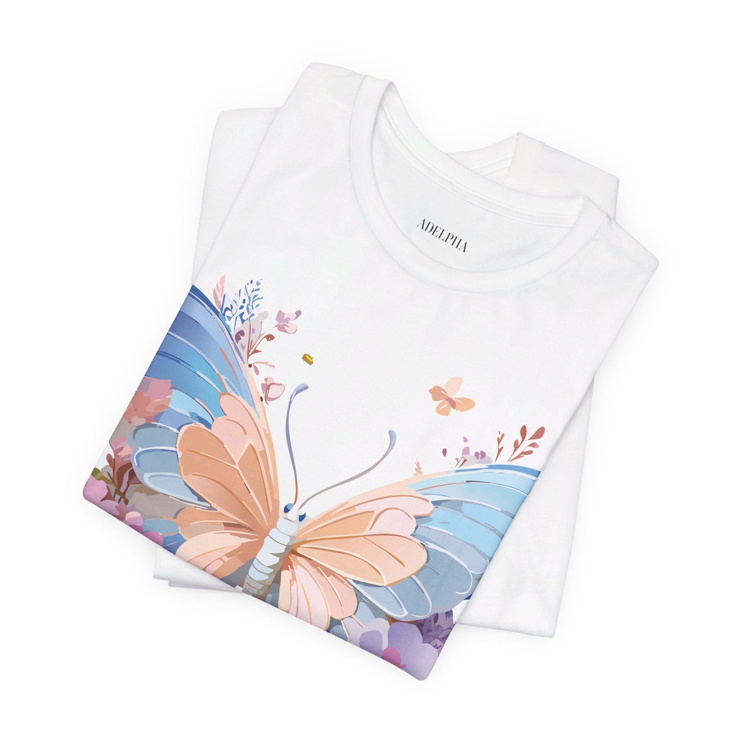 Butterfly Graphic Tee Unisex Jersey Short Sleeve Art Design Adelpha