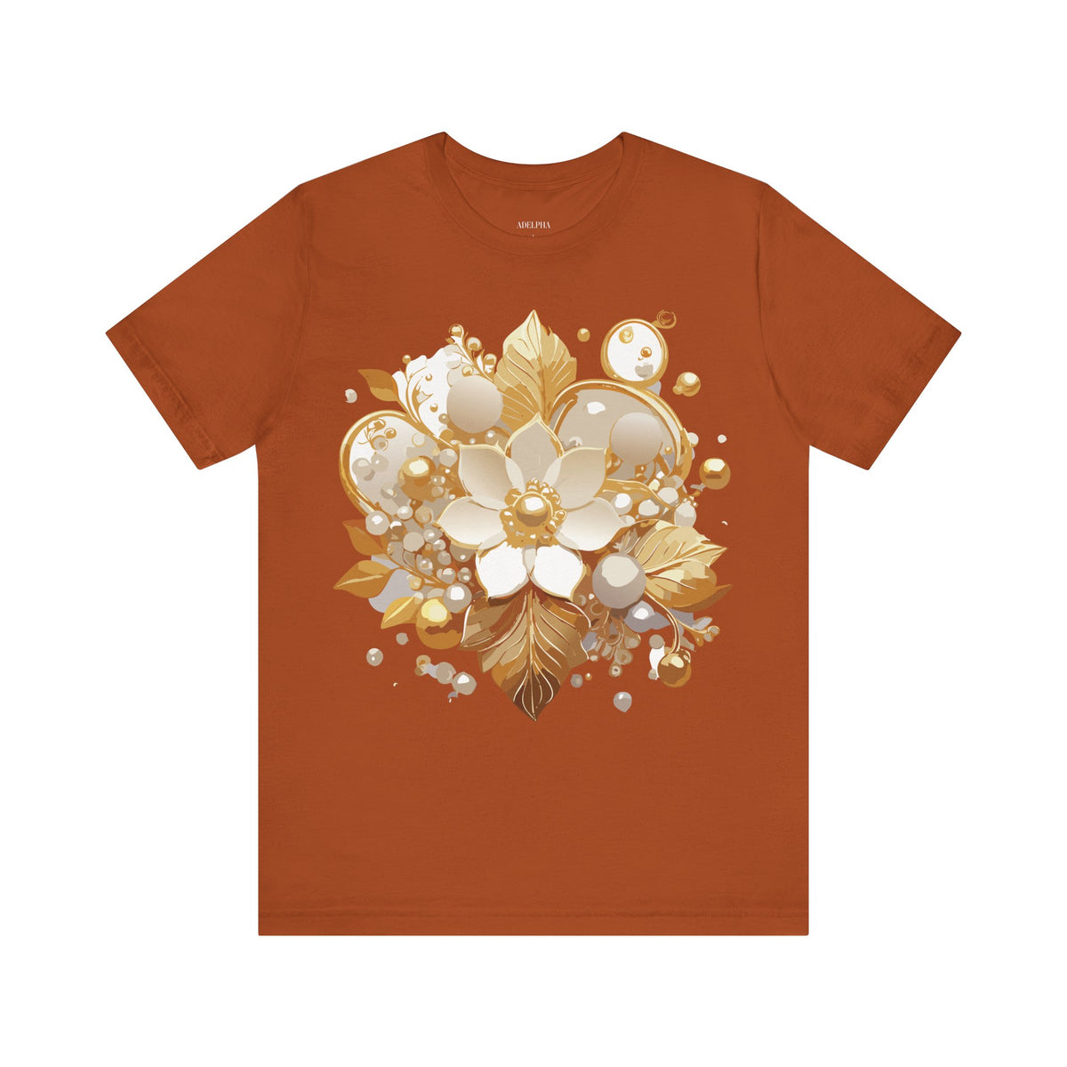 Jewelry Graphic Unisex Cotton Bella+Canvas Tee with Art Design n134