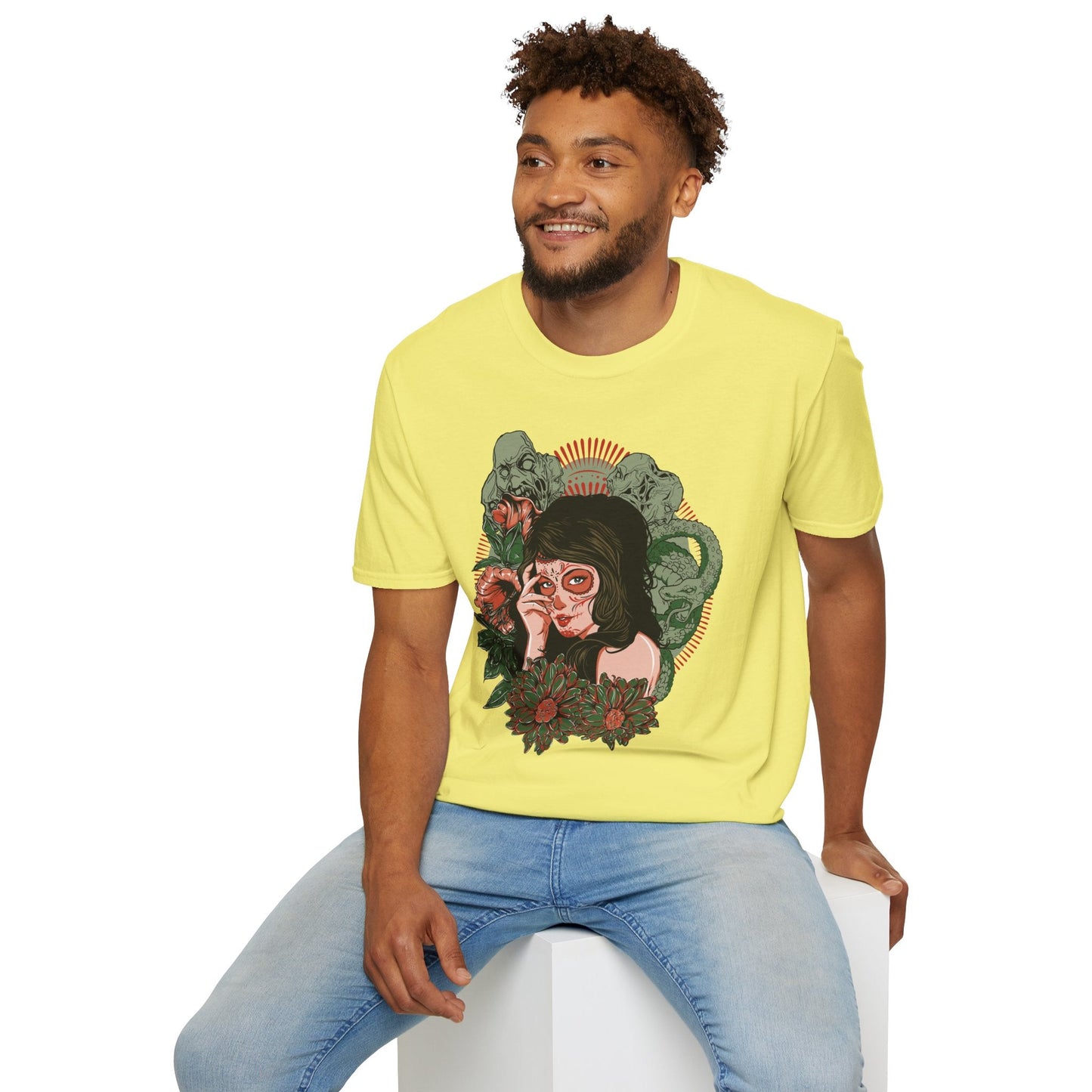 Art Design Graphic Tee Shirt Unisex Softstyle Cotton Art Shirt for Graphic Lovers
