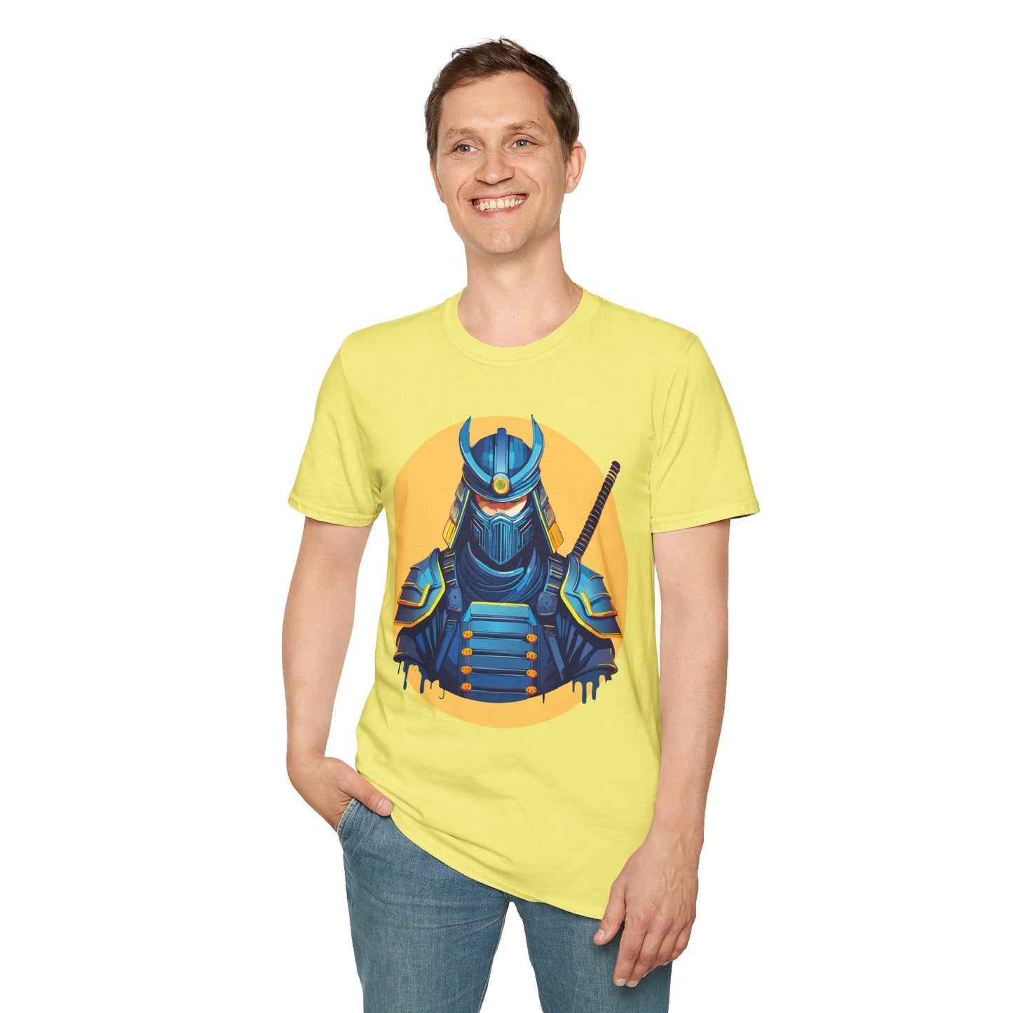Samurai Shirt Unisex Softstyle T Shirt 100 Percent Ring Spun Cotton Tee For Everyday Comfort
