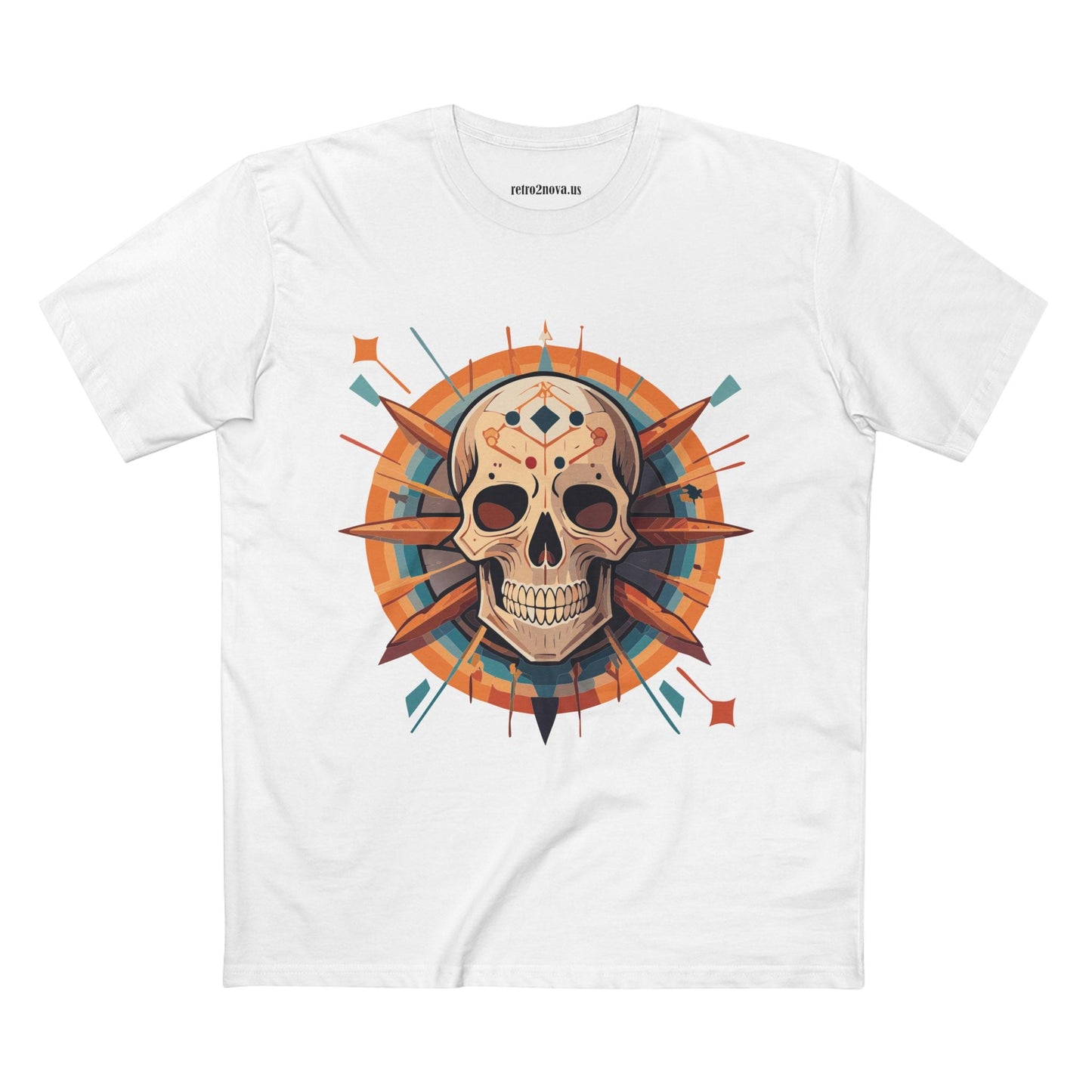 Skull And Skeleton Shirt SS20 Unisex Premium Cotton Tee With Original Art Design Retro2Nova