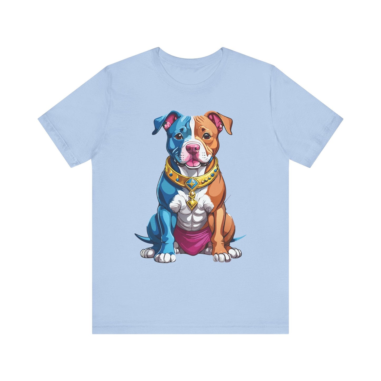 Unisex Animal Shirt Art Design Tee With Wild Animals Print Short Sleeve Jersey Tee