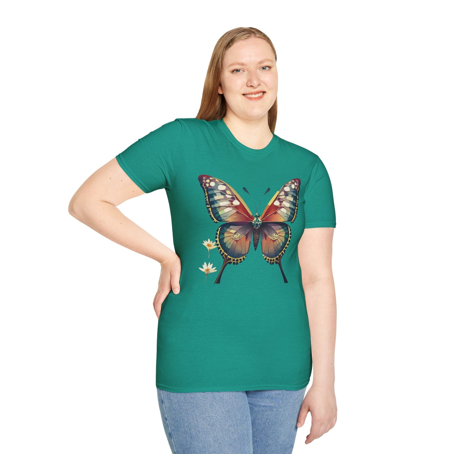 Unisex Butterfly Monarch Shirt Softstyle Tee Gildan 64000 Short Sleeve For Everyday Comfort
