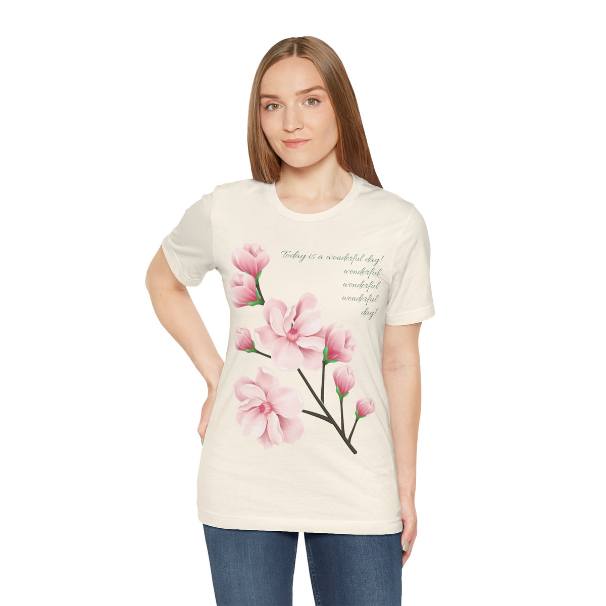Floral Graphic Tee Shirt - Bella+Canvas Unisex 100 Cotton 55