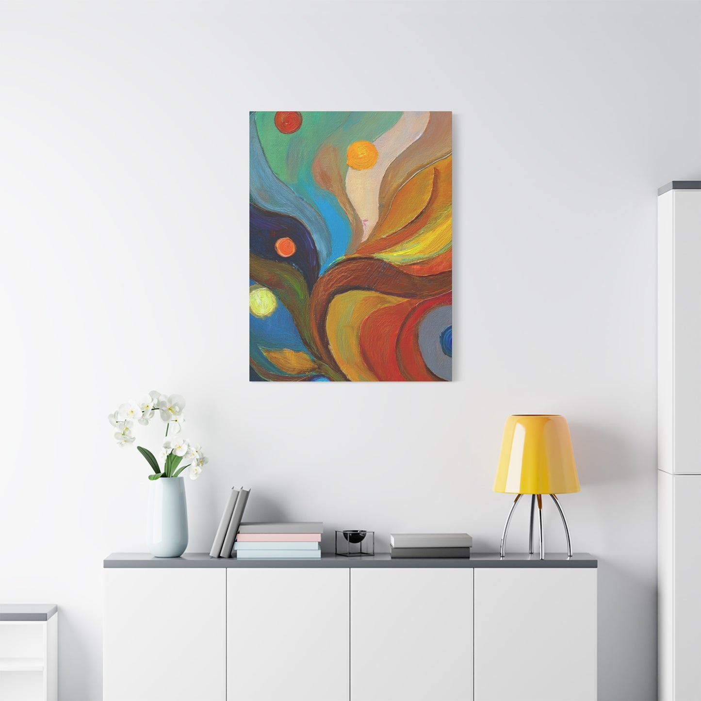 Abstract Oil Painting Print Canvas 20x24,20x30,24x30 24x32,24x36,30x40 32x48,36x48,40x60 Pine-Wood Inner Frame ABS-91