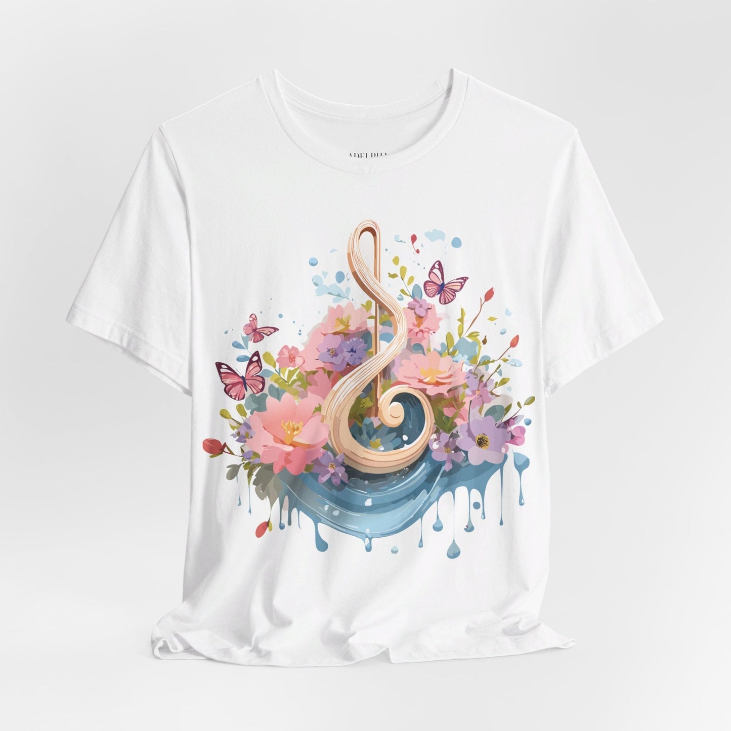Music Graphic T Shirt Unisex Short Sleeve Adelpha Vintage Inspired Artwork Tee Premium Edition