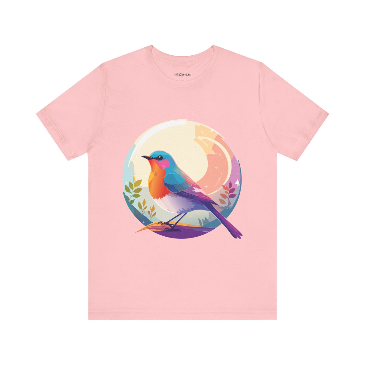 Bird Graphic Unisex Cotton Bella+Canvas Tee with Animal Design ab1
