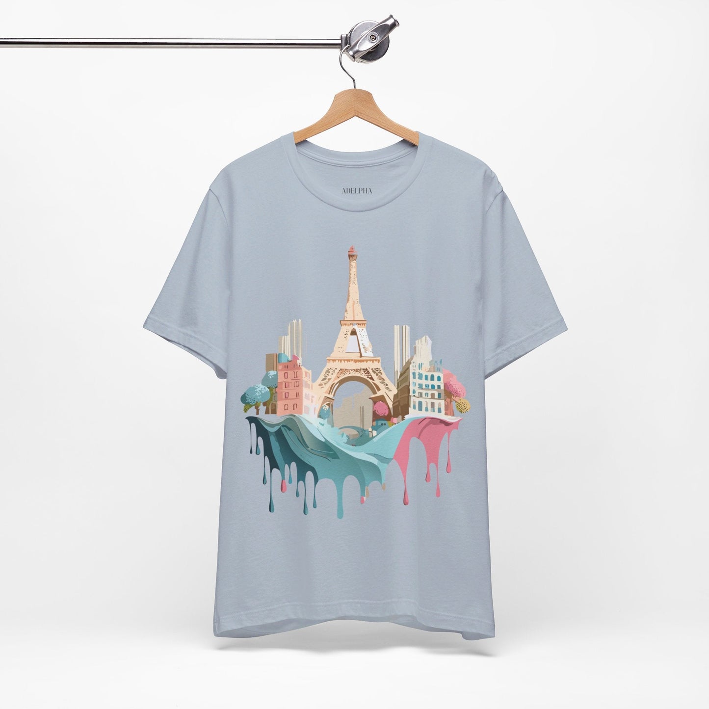 Paris Tourist Shirt Unisex Graphic Tee With Vintage Inspired Artwork Adelpha Art Design