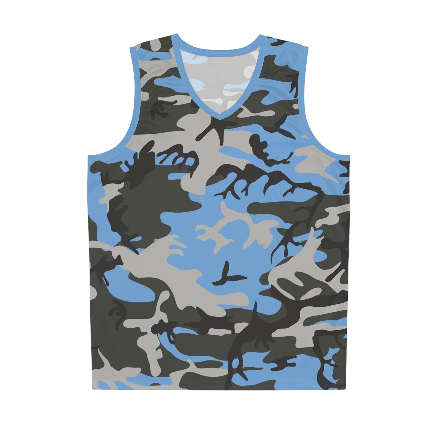 Camiseta de baloncesto de camuflaje para hombre 