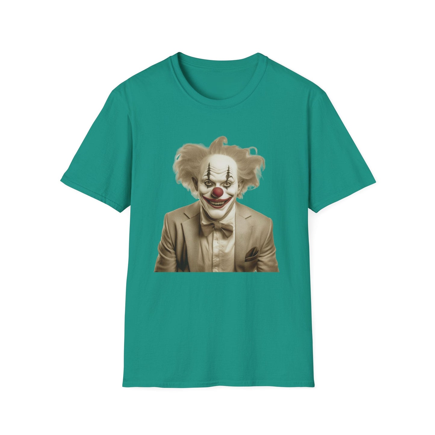 Unisex Clown Shirt Funny Man Circus Tee Softstyle 64000 Cotton Gildan Tee Lightweight Breathable