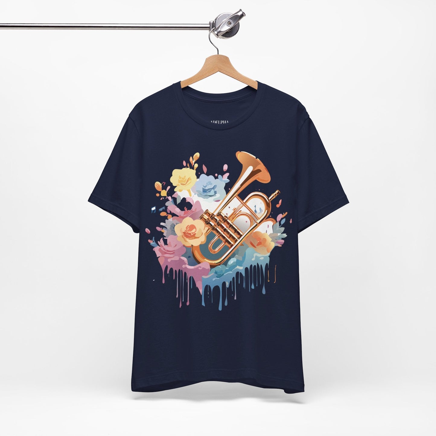 Music T Shirt Unisex Graphic Tee Vintage Artwork Adelpha Short Sleeve Art Design