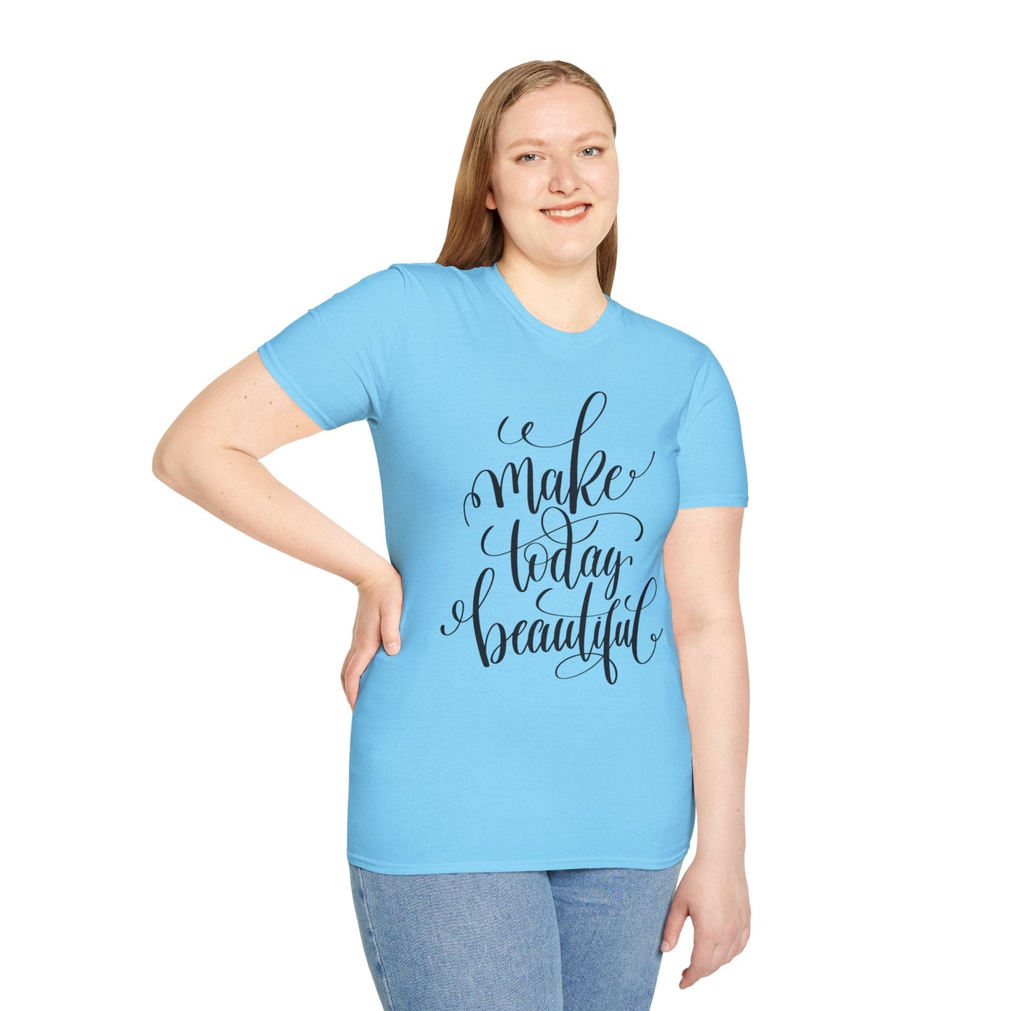 Positive Slogan T Shirt Unisex Softstyle Gildan 64000 With Positive Words And Good Quotes Art Tee