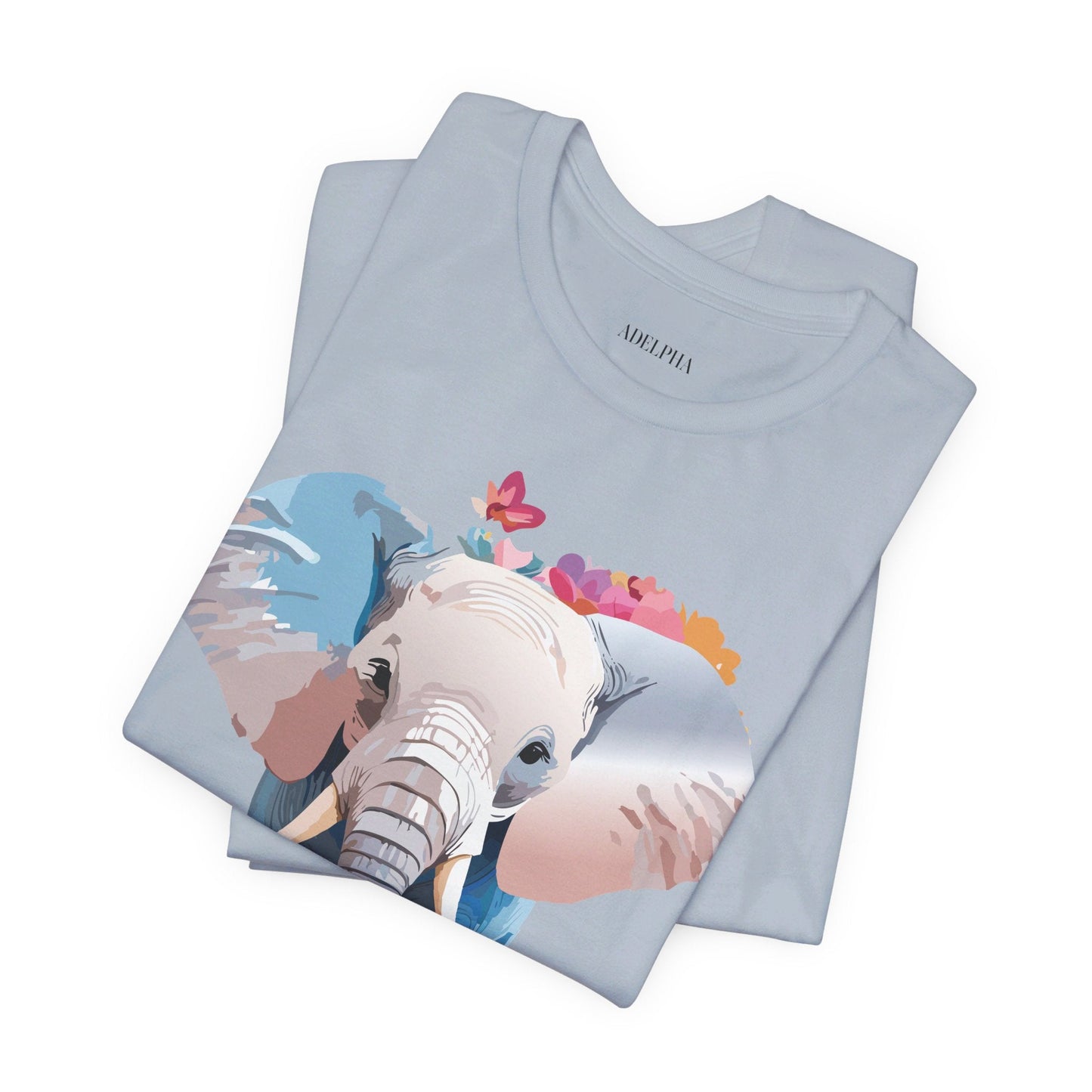 Elephant Graphic Unisex 100 Cotton Jersey Vintage Art Design Tee 5