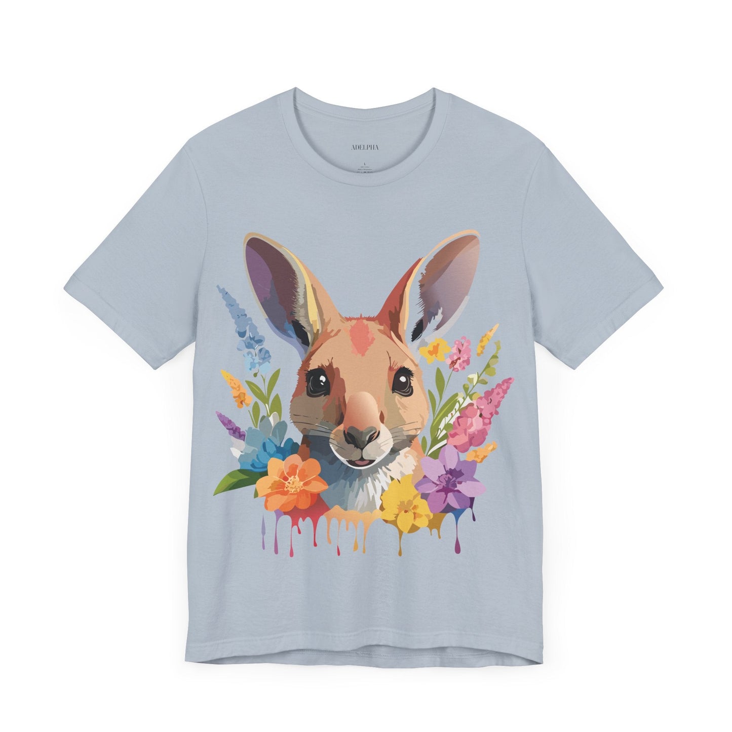 Kangaroo Graphic Unisex 100 Cotton Vintage Animal Artwork Tee 3