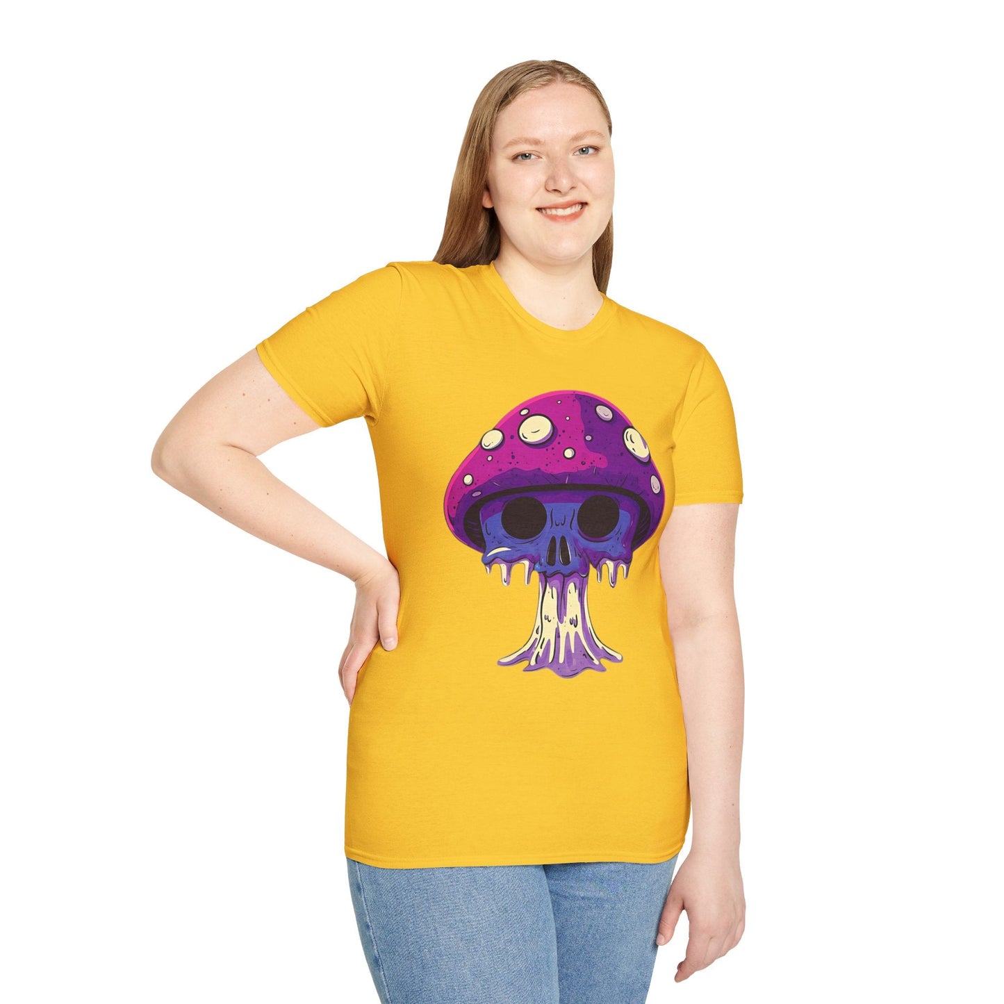 Mashroom Tee Shirt Unisex Funny Mashroom Graphic Softstyle Tee Gildan 64000 Quality Cotton