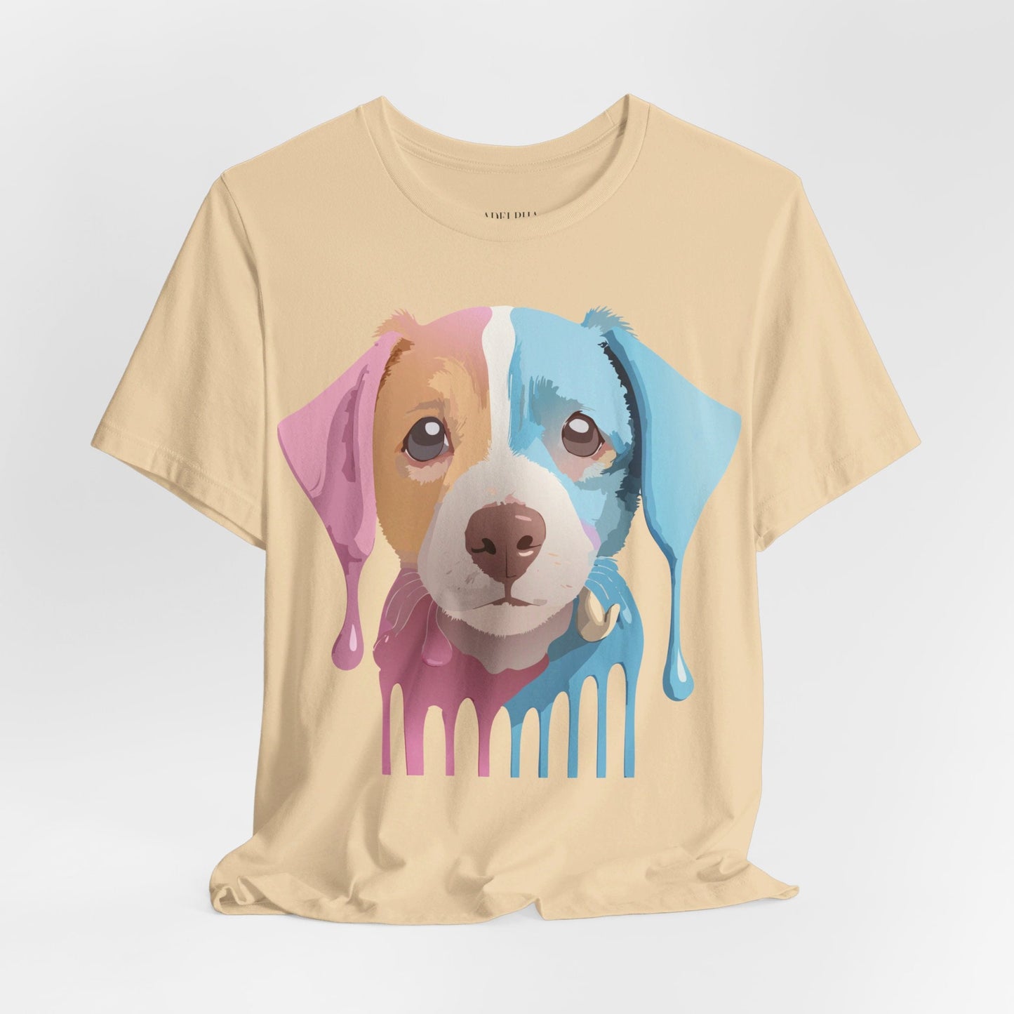 Unisex Dog Graphic Tee With Vintage Inspired Artwork By Adelpha Short Sleeve Casual Shirt