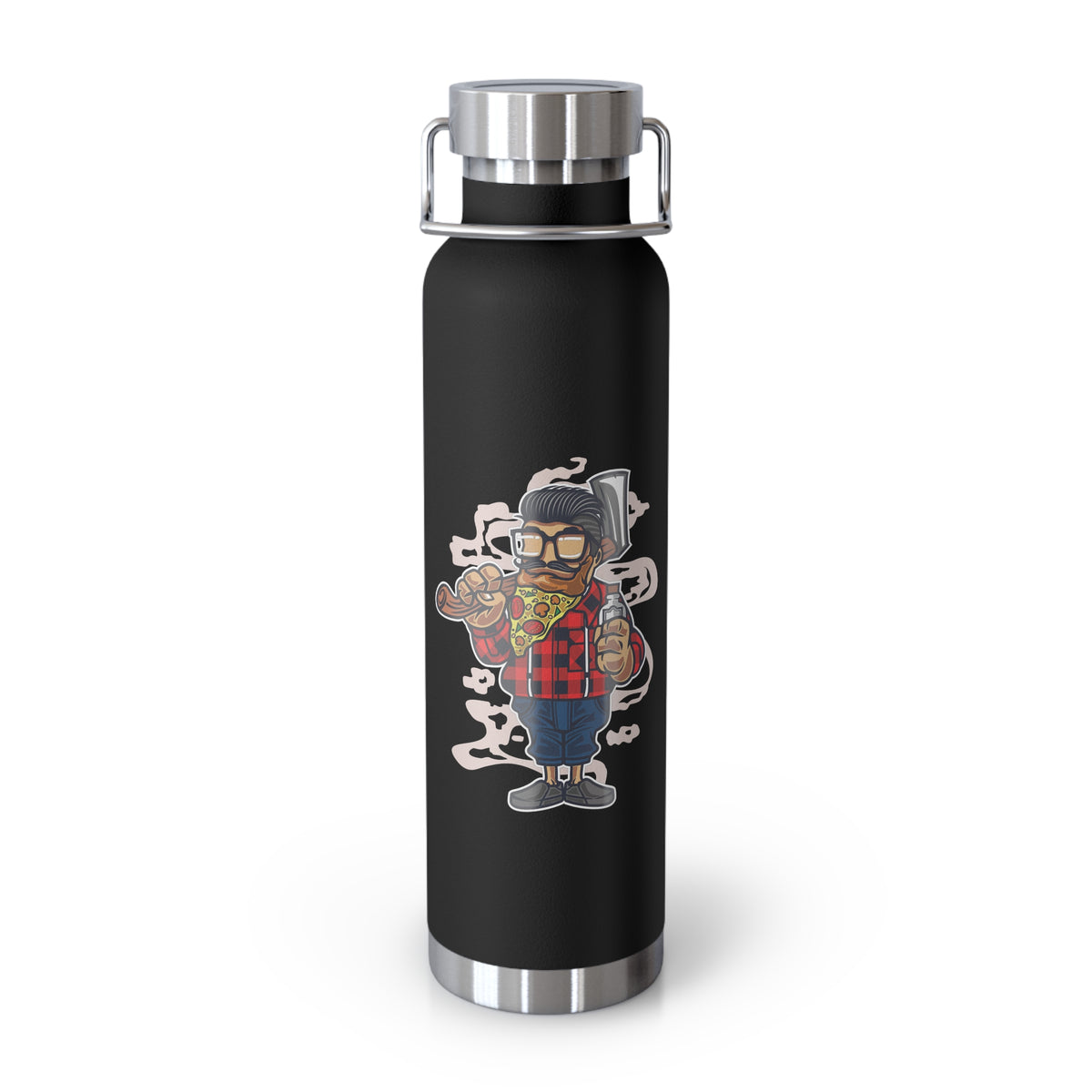 22oz Copper Insulated Water Bottle with Cartoon Design - CV104