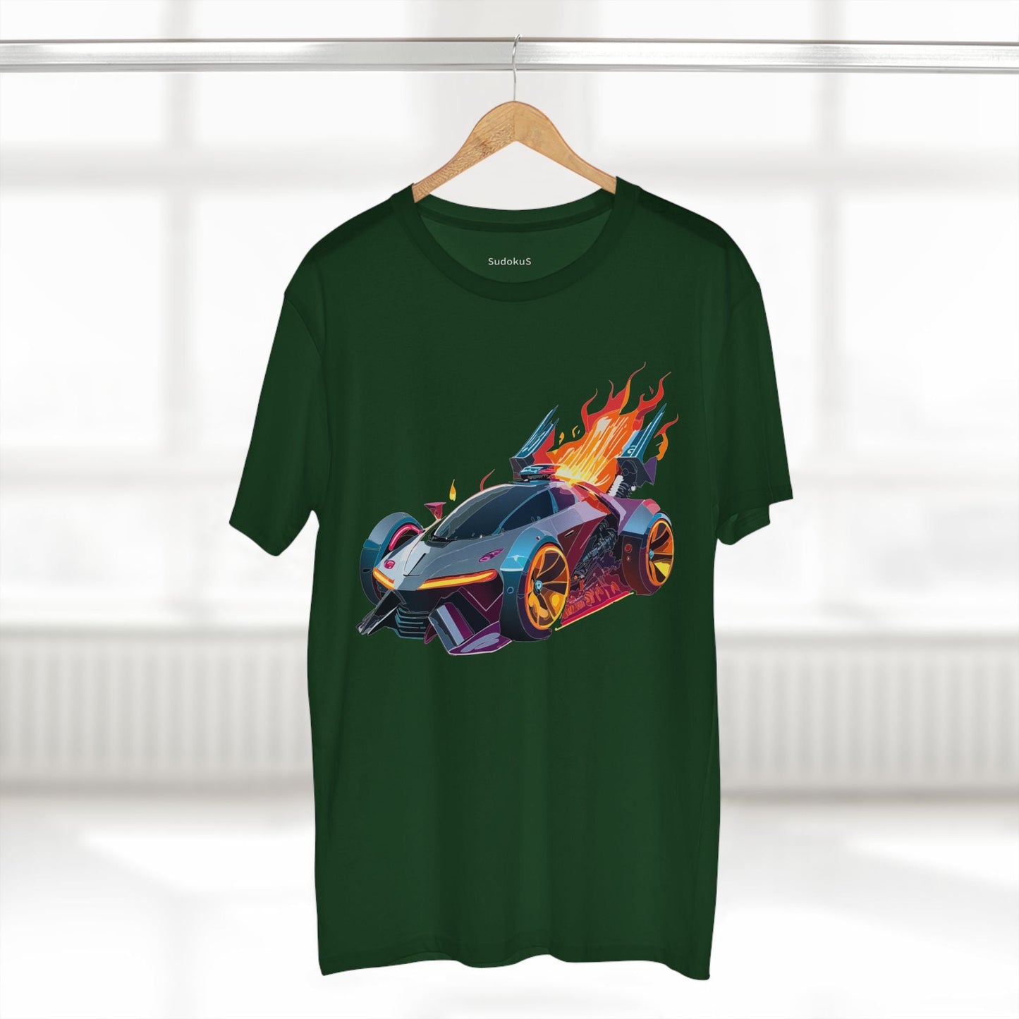 Car Graphic Unisex 100 Cotton Staple Tee 2