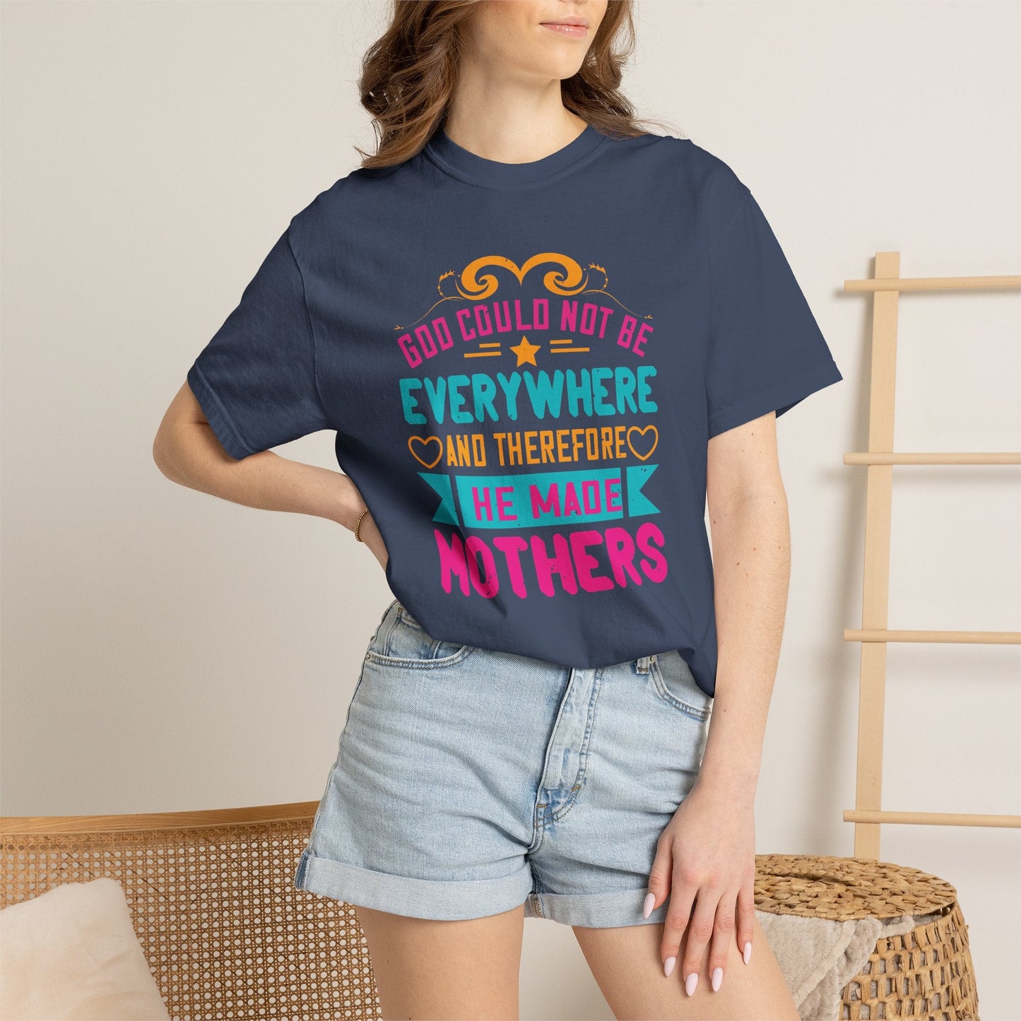 Mom T-shirt Mother Day Mama Tee Unisex Comfort Colors Garment-Dyed Cotton h70