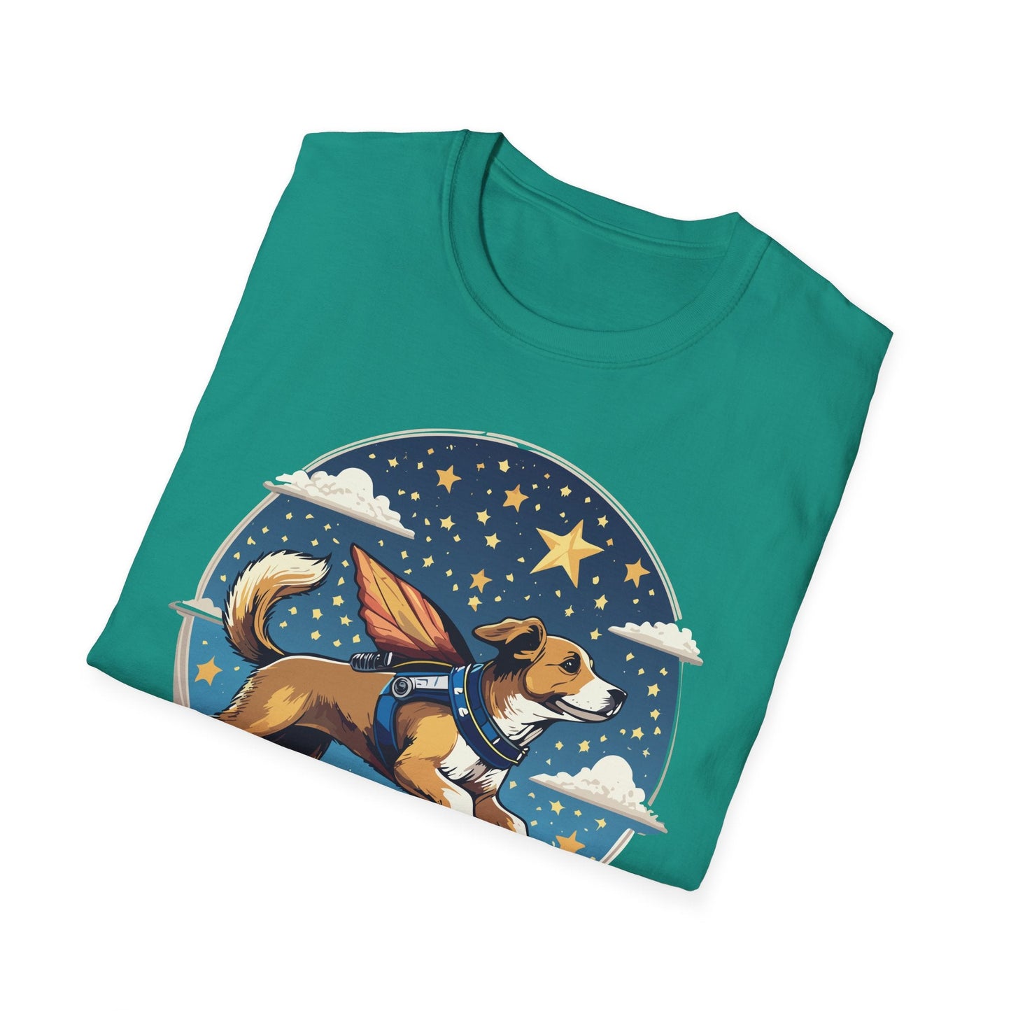 Dog Shirt Unisex Animal Print Tee Hundred Percent Cotton Softstyle Gildan 64000