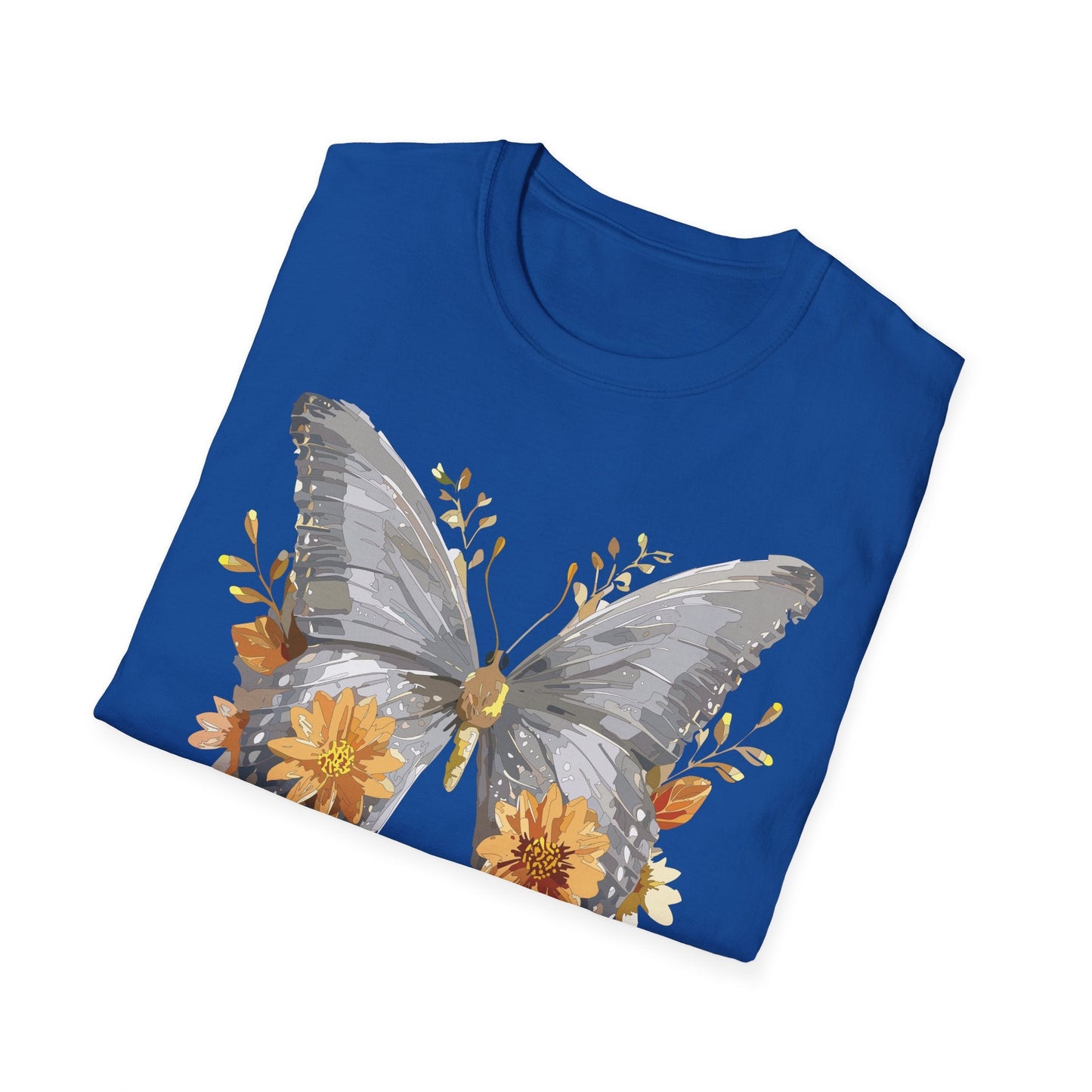 Butterfly T Shirt For Unisex Gildan Softstyle 64000 Cotton Comfort Monarch Design Tee