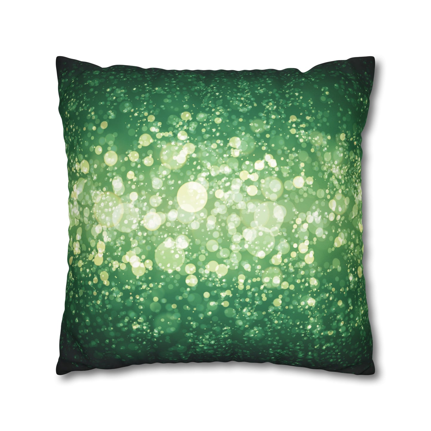 Faux Suede Pillowcase with Abstract print