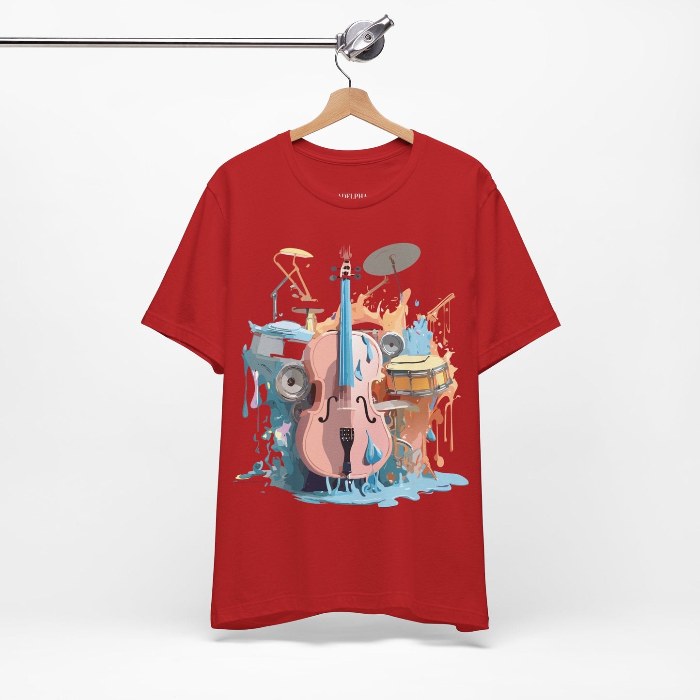 Adelpha Graphic Music T Shirt Unisex Jersey Short Sleeve Tee Art Design Premium Vintage Inspired