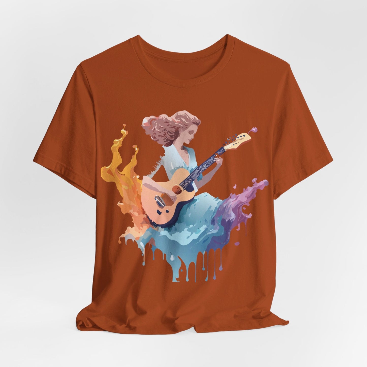 Adelpha Music Graphic Tee Unisex Vintage Inspired Art Design Short Sleeve T Shirt