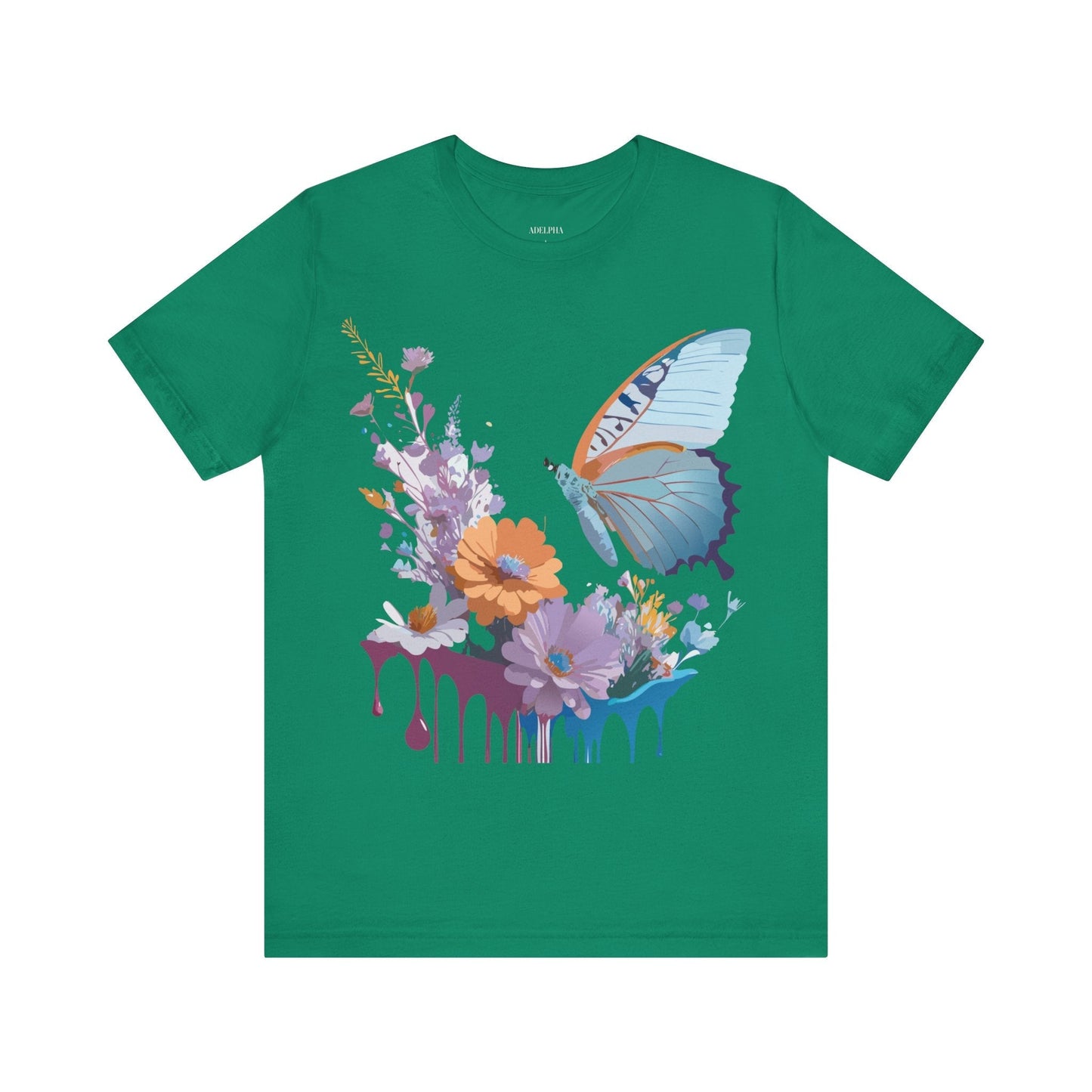 Butterfly Graphic Tee Unisex Jersey Short Sleeve Vintage Inspired Adelpha Art