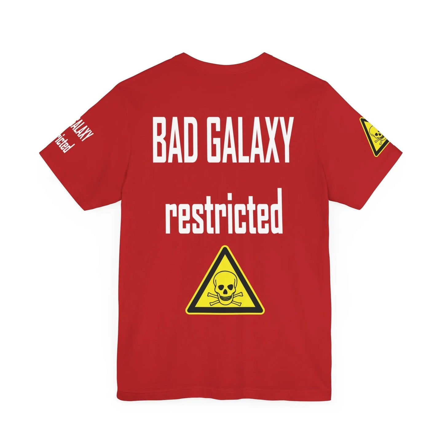 Bad Galaxy Skull T Shirt Made To Order 100 Percent Cotton Eco Friendly Inks USA Designed