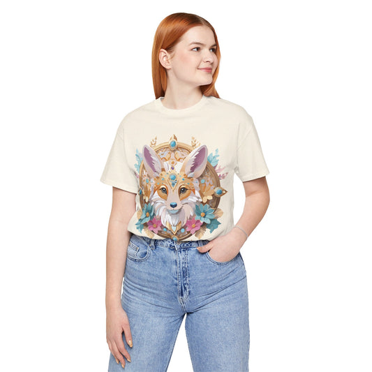 Medallion Graphic Unisex 100 Cotton Vintage Animal Medal Artwork Tee 82