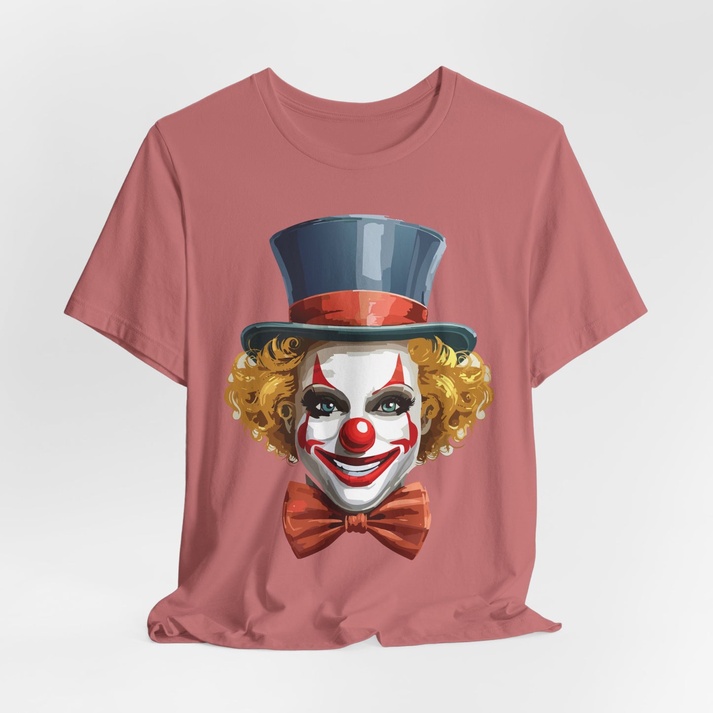 Clown Shirt, Funny Shirt, T-Shirt with Clown, Funny Art Design Tee, Circus Tees, Circus T-Shirt, Unisex Humor Wear 11