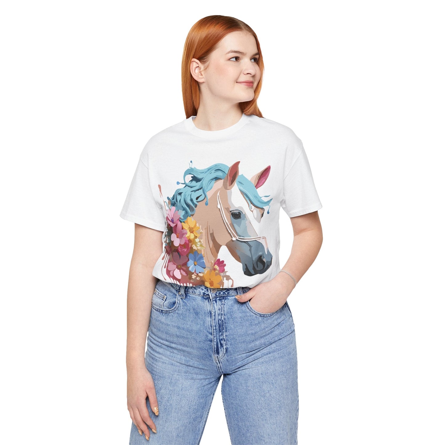 Horse Graphic Unisex 100 Cotton Vintage Animal Art T-Shirt 17