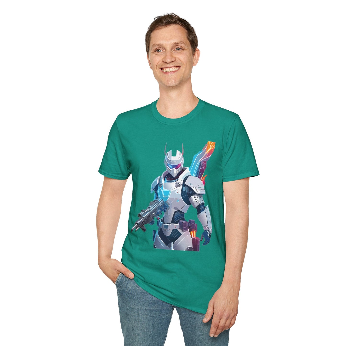 Robocop T Shirt Unisex Softstyle 64000 Graphic Tee 100 Percent Ring Spun Cotton Comfort