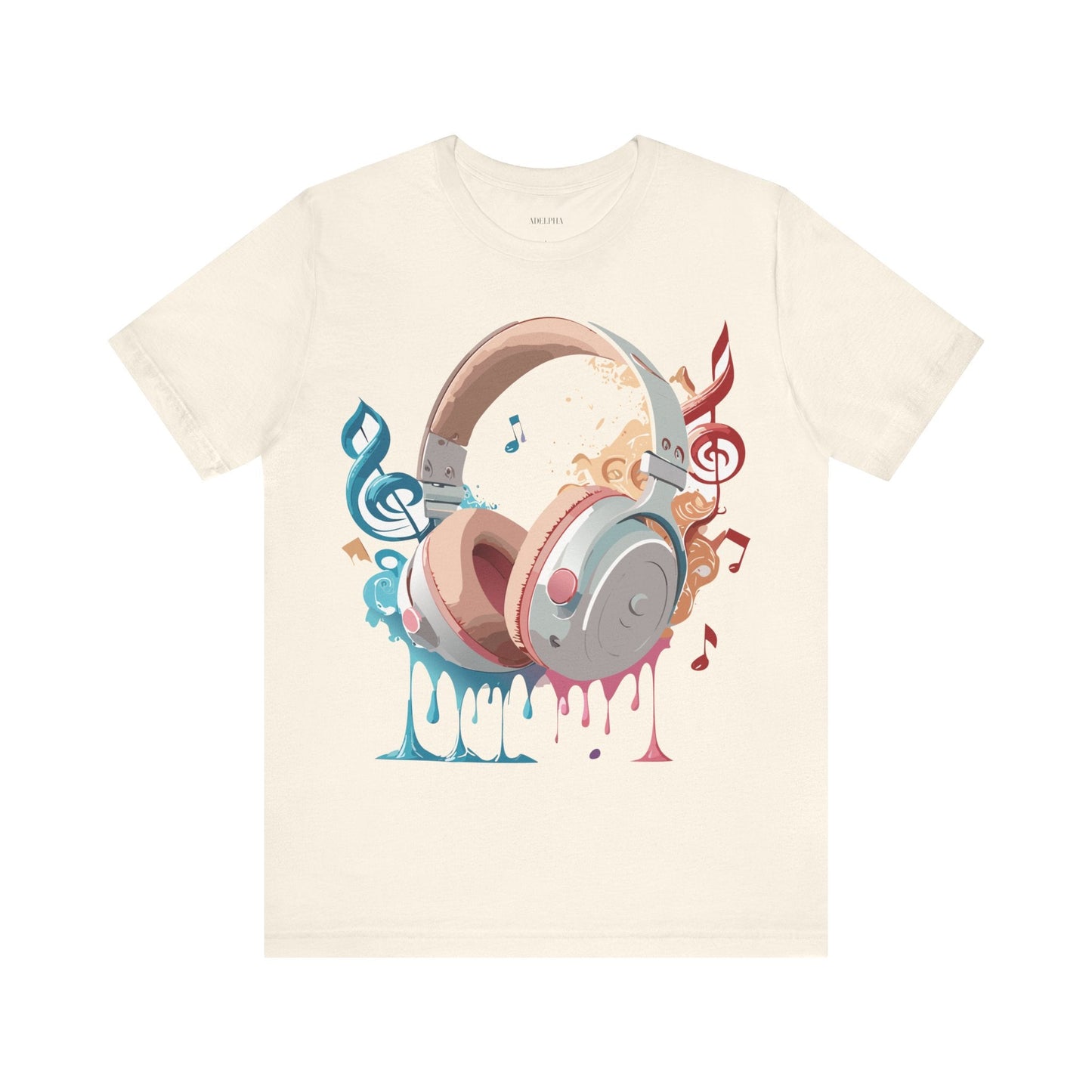 Music Graphic Unisex 100 Cotton Vintage Art with Musical Elements Tee 97