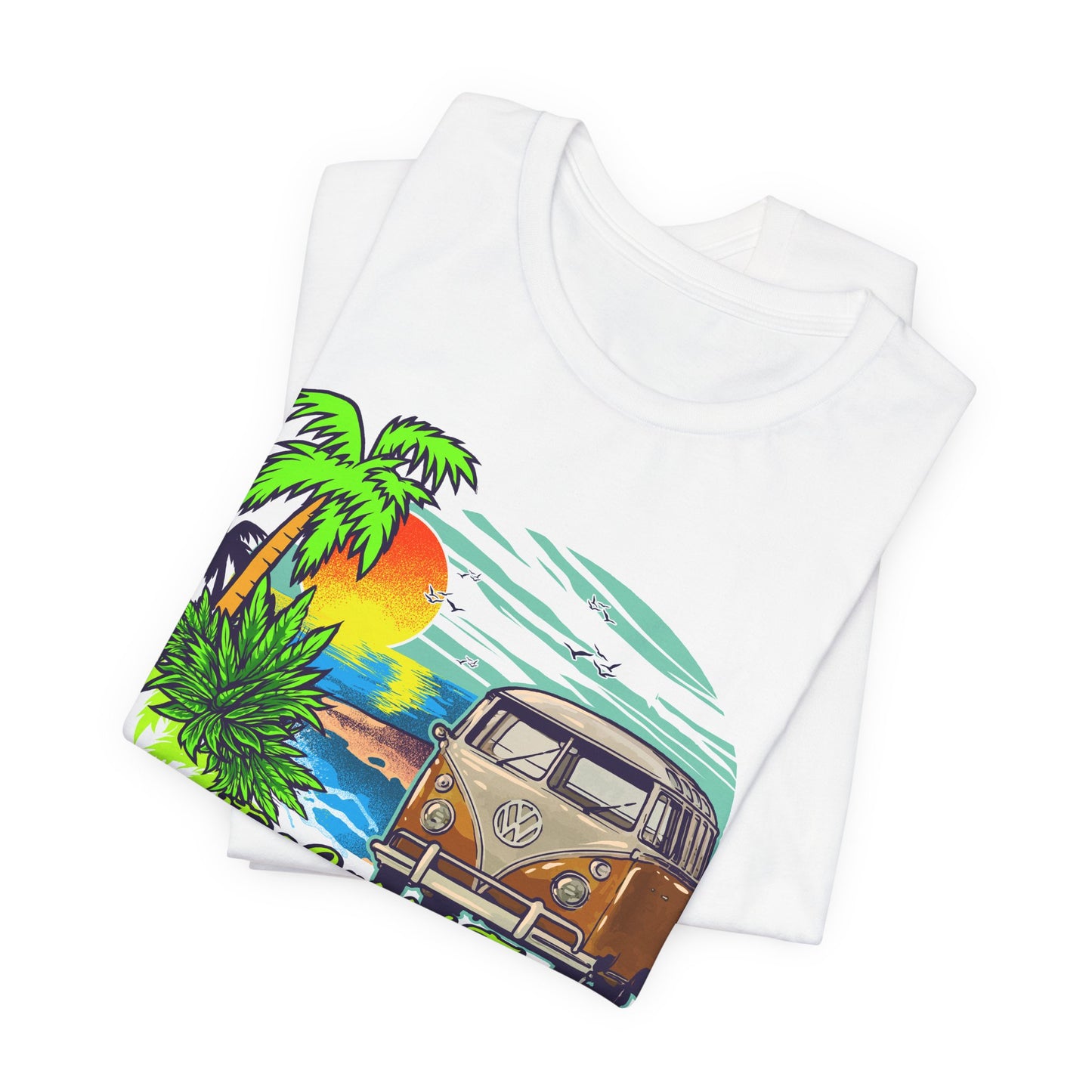 Old Bus Retro Poster Graphic Design Tee, Old Bus Shirt, Vintage Tees, Art Design T-Shirt, Graphic Tee, Retro Art Shirts