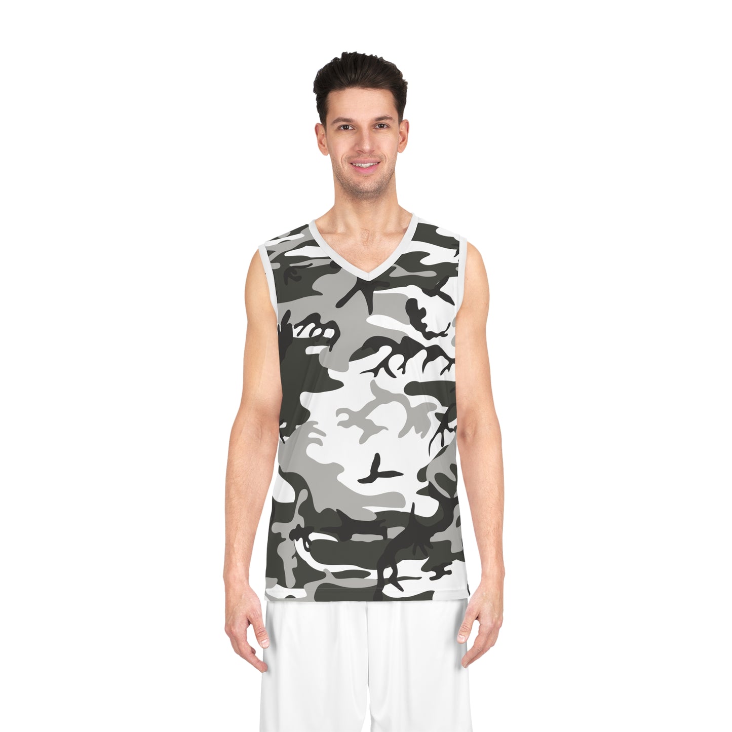 Basketball-T-Shirt mit Camouflage-Muster für Herren 