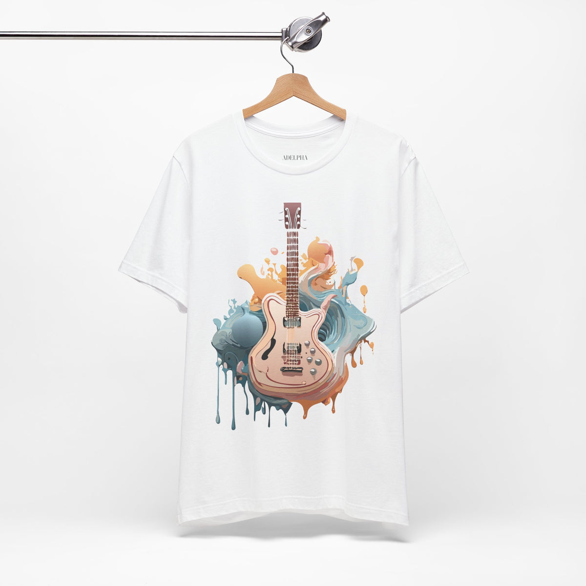 Music Graphic Unisex Cotton Bella+Canvas Tee with Art Design m148