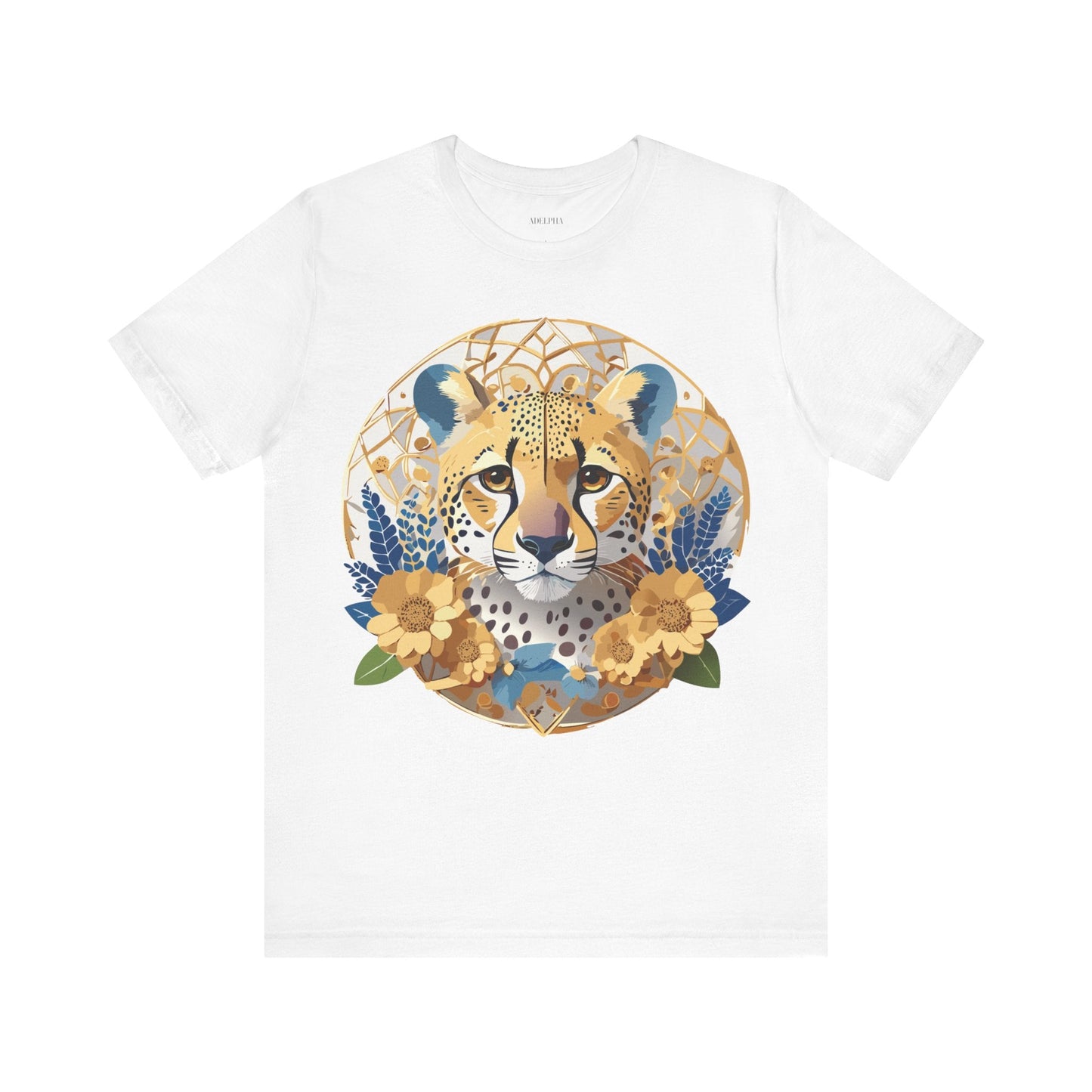 Medallion Graphic Unisex 100 Cotton Vintage Animal Medal Artwork Tee 53
