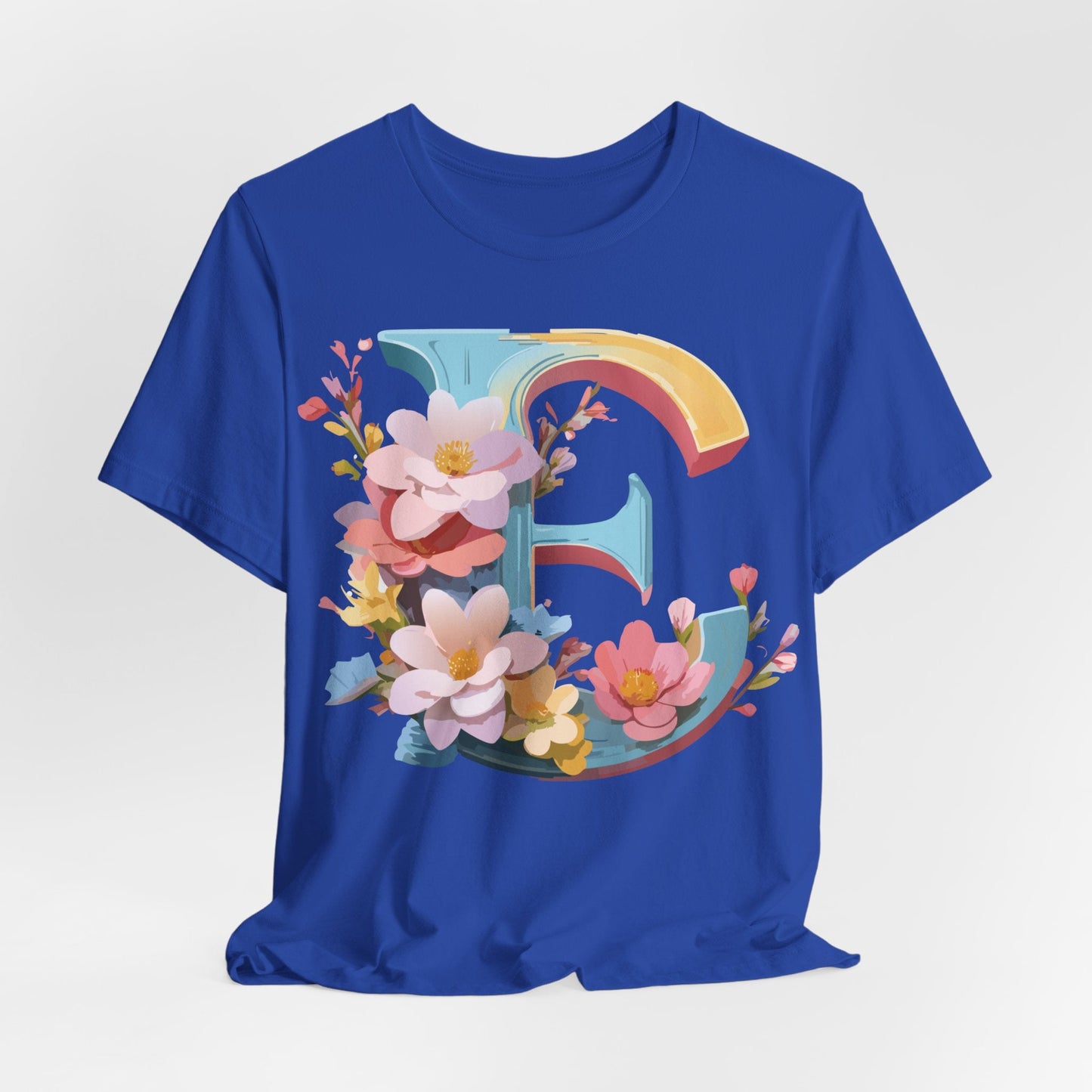 Letter E Shirt Unisex Graphic Tee By Adelpha Vintage Inspired Short Sleeve Casual