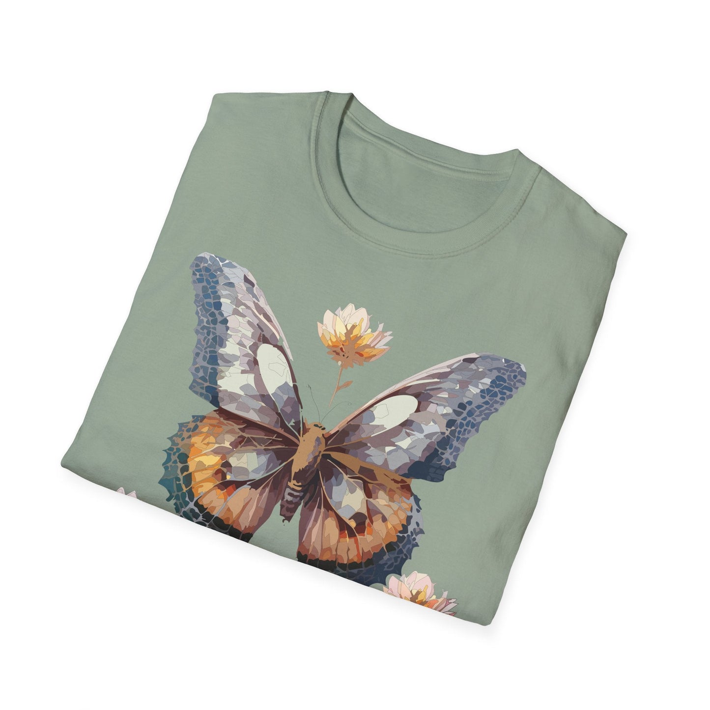Butterfly Shirt Unisex Monarch Butterfly Tee Gildan Softstyle 64000 Ring Spun Cotton
