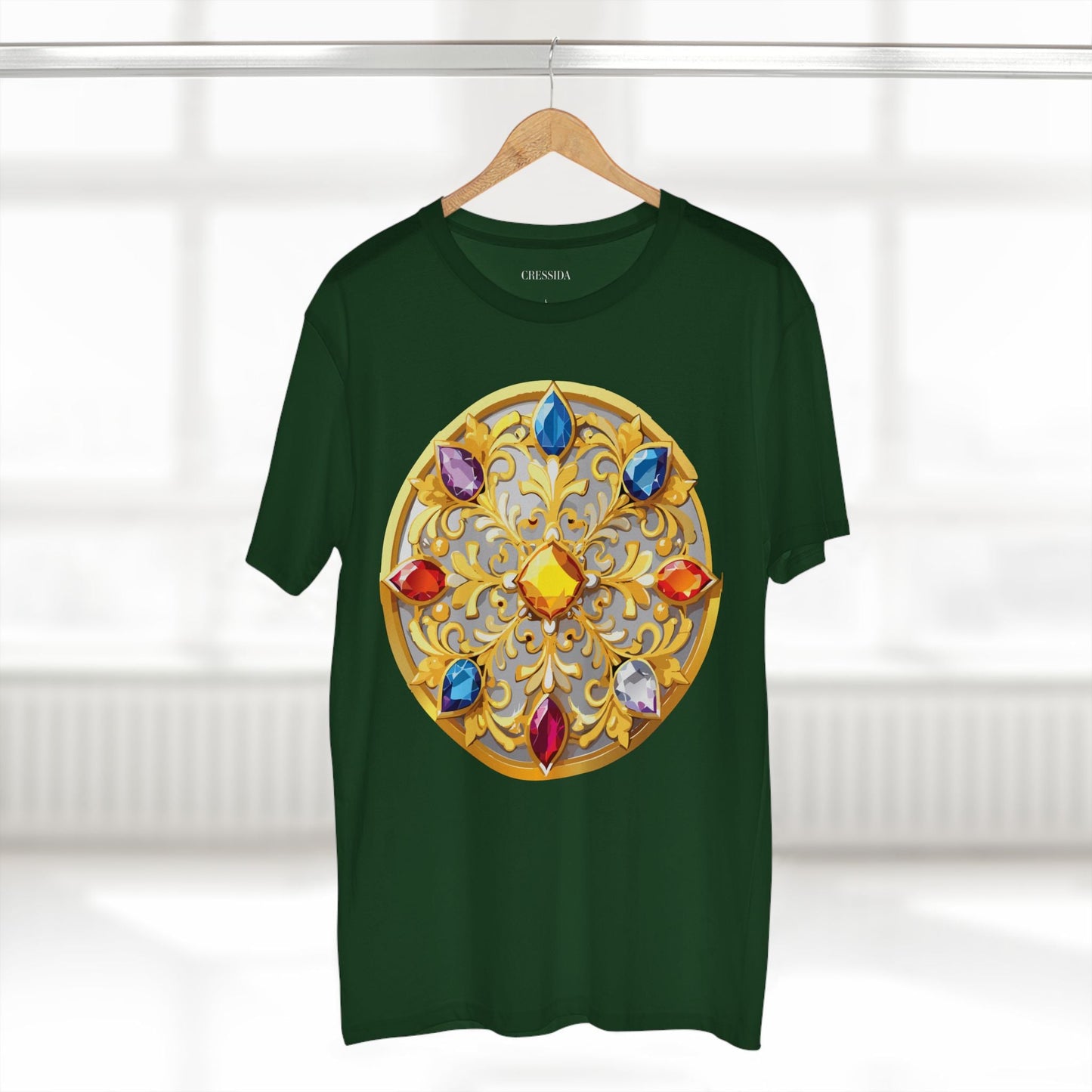 Medallion Graphic T-Shirt Unisex 100 Cotton With Gold Art Design Medal Tee 4