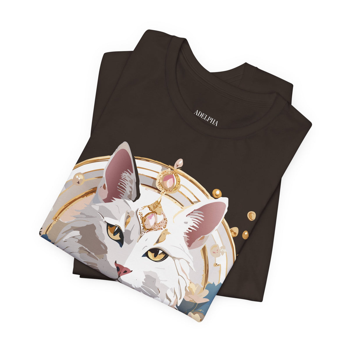 Medallion Graphic Unisex Cotton Bella+Canvas Tee with Art Design d75