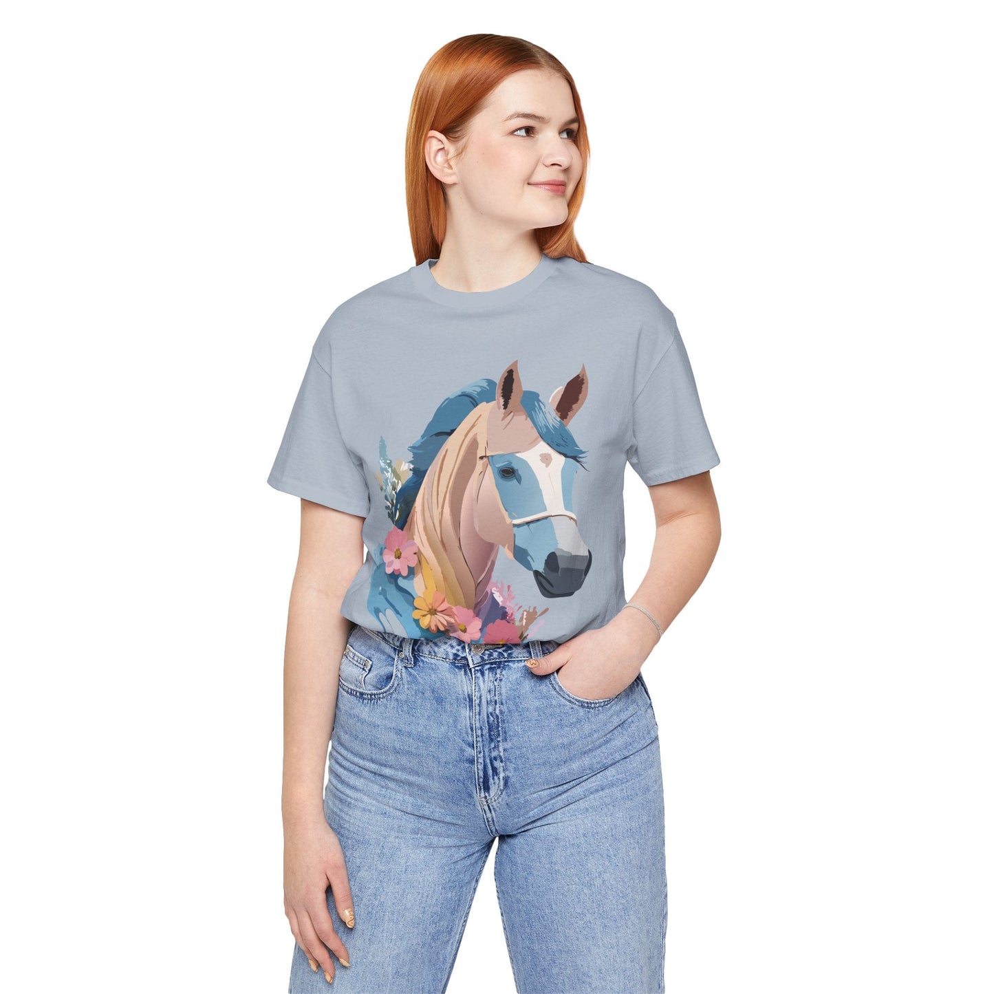 Horse Graphic Unisex 100 Cotton Vintage Animal Art T-Shirt 13