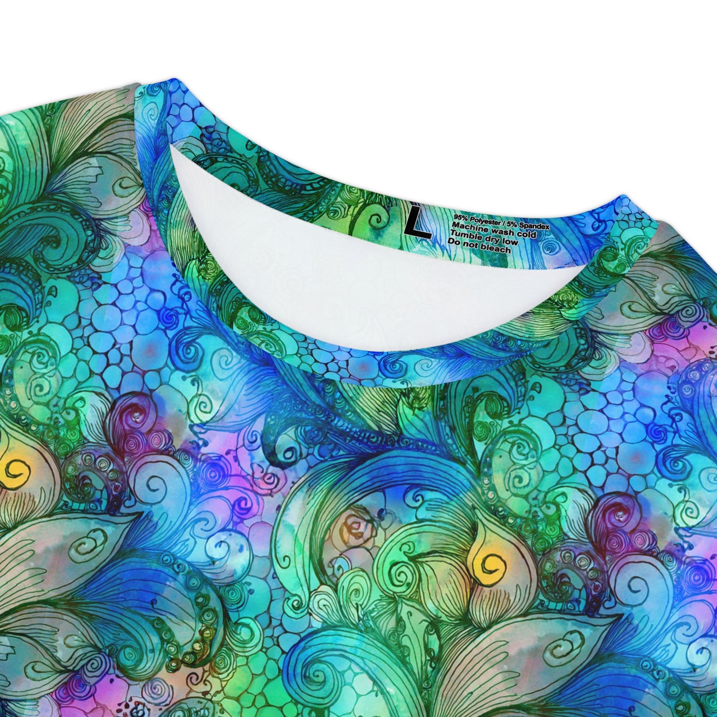 抽像印花襯衫，帶有抽象圖案的襯衫